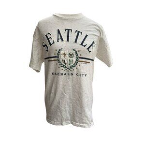 Vintage Volunteer 90s Seattle Emerald City T-Shirt Size Medium Made in USA